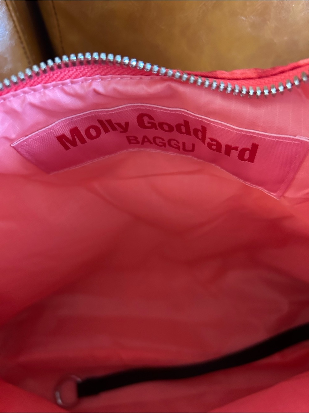 BAGGU x Molly Goddard Ruby Gingham Ruffle Shoulder Bag NWT - Picture 6 of 8
